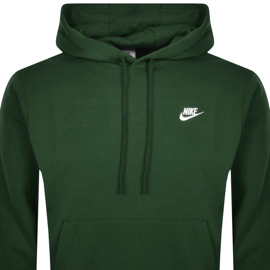 Green nike club hoodie sale